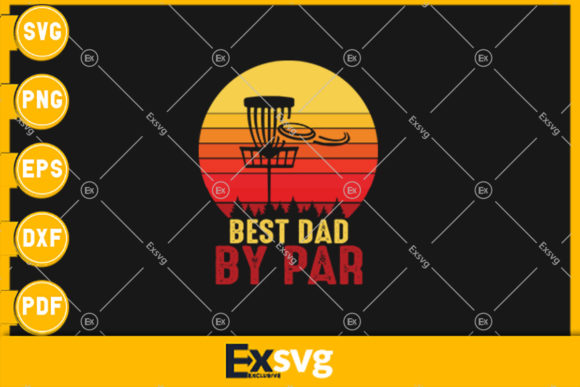 Retro Best Dad by Par Disc Golf