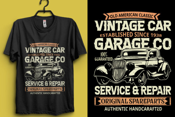 Retro Car T Shirt Design