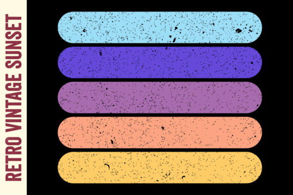 Retro Sunset Striped Grunge Texture