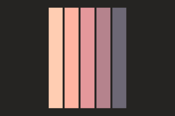 Retro Sunset Vertical Vintage Design 06