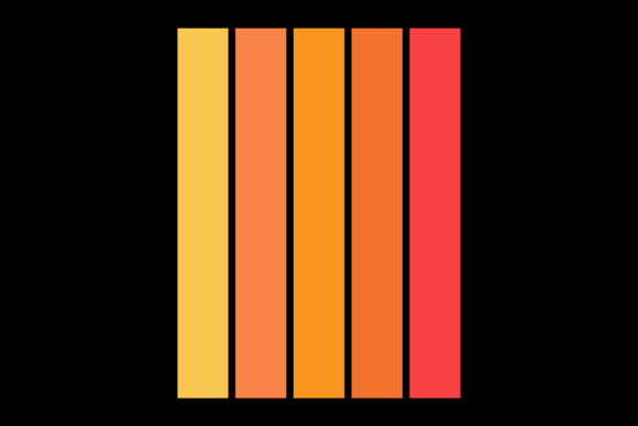 Retro Sunset Vertical Vintage Design 46