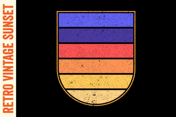 Retro Sunset Vintage Graphics Striped