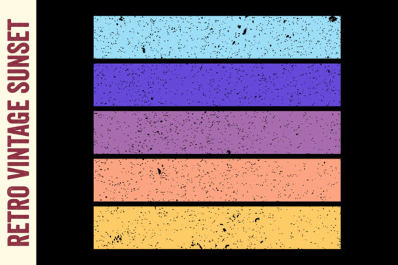 Retro Sunset Vintage Striped KDP