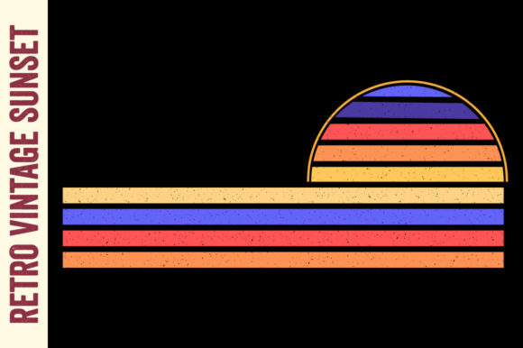 Retro Sunset Vintage Summer Distressed