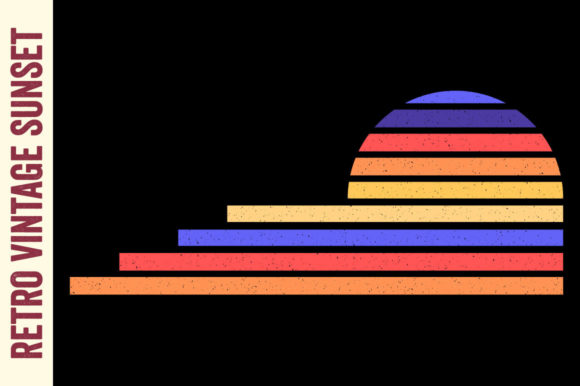 Retro Sunset Vintage Summer Ocean Style