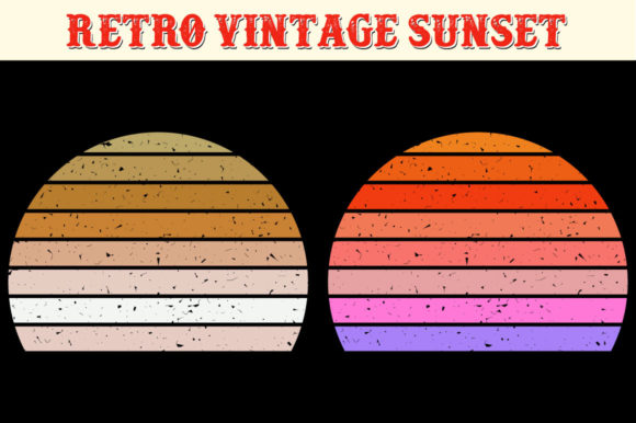 Retro Vintage Half Circle Vintage