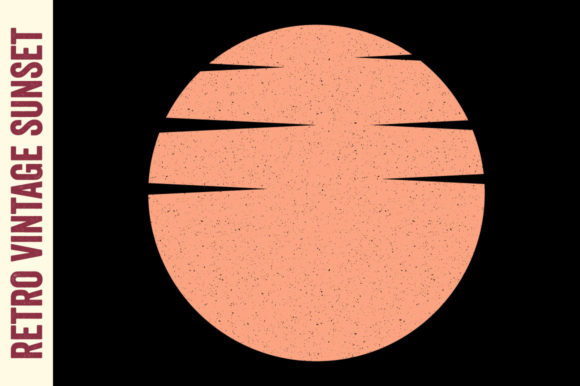 Retro Vintage Sunset Sun
